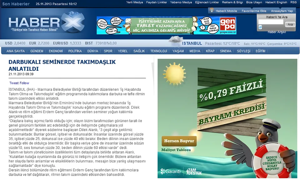 Haberx – Erdem Genç
