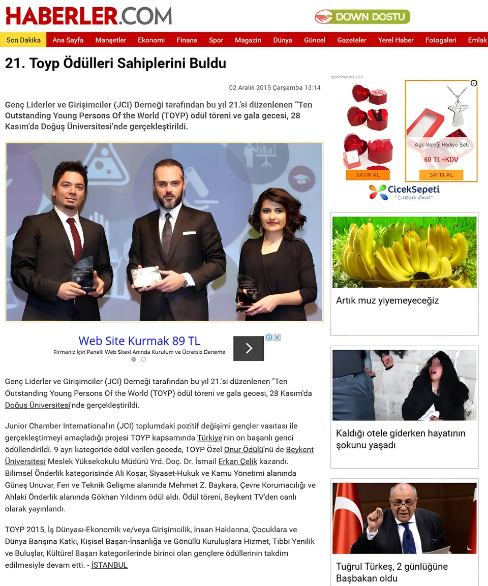 Haberler – Toyp Ödülleri