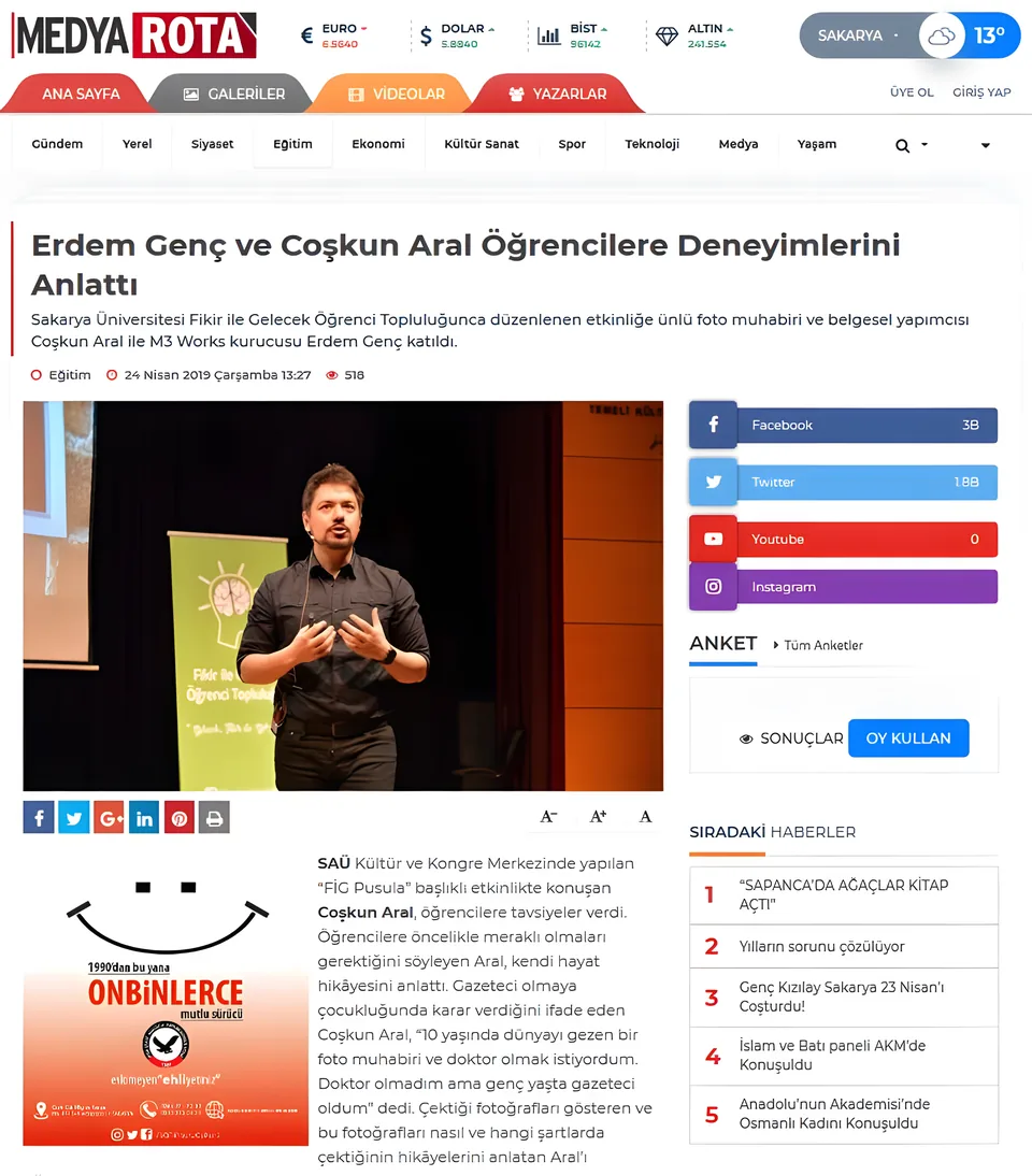 Medya Rota – Erdem Genç